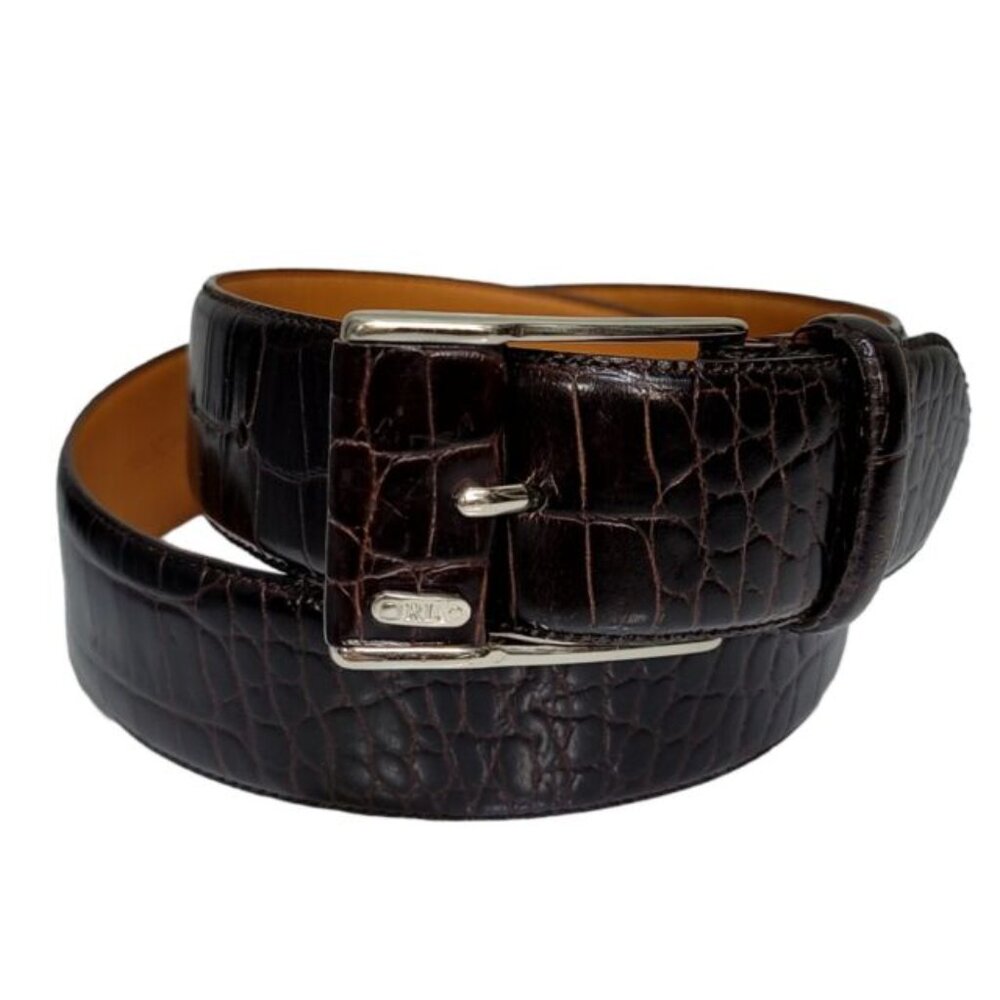 Ralph Lauren Brown Belt - Embossed Alligator - Size M - Leather 2220339/208